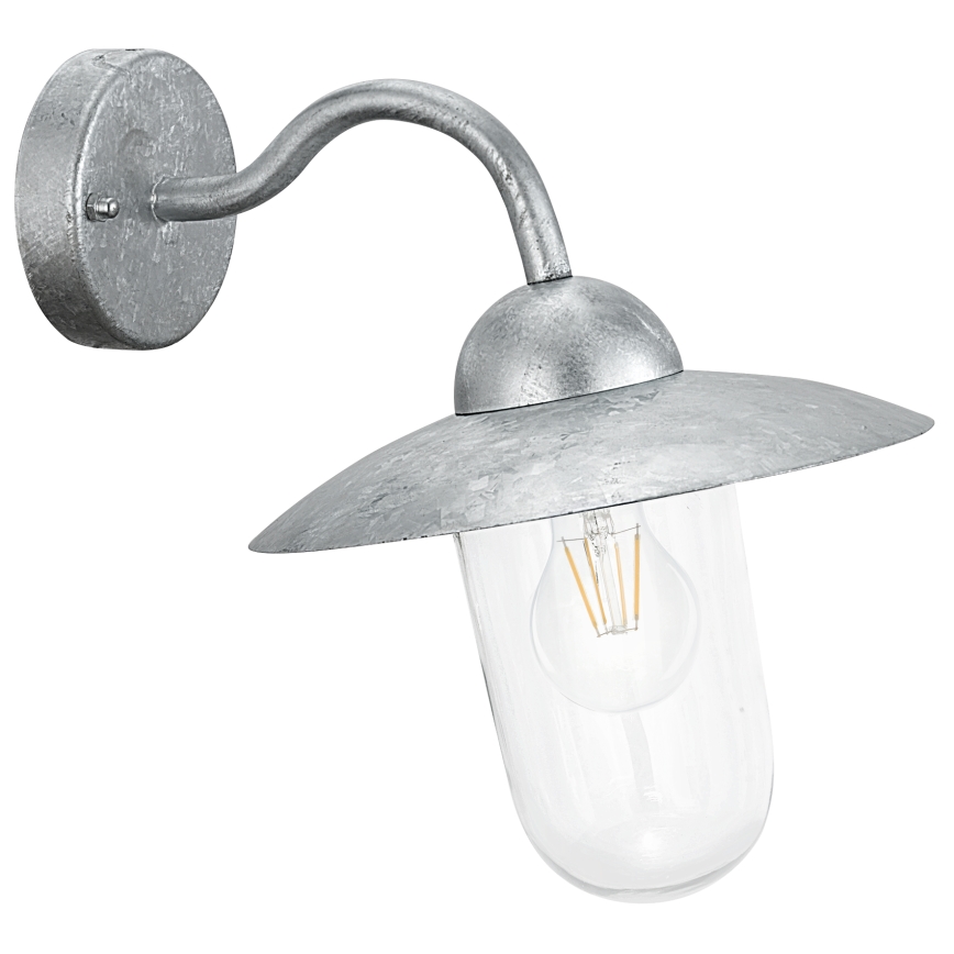 EGLO - Luz de parede de exterior aço galvanizado IP44