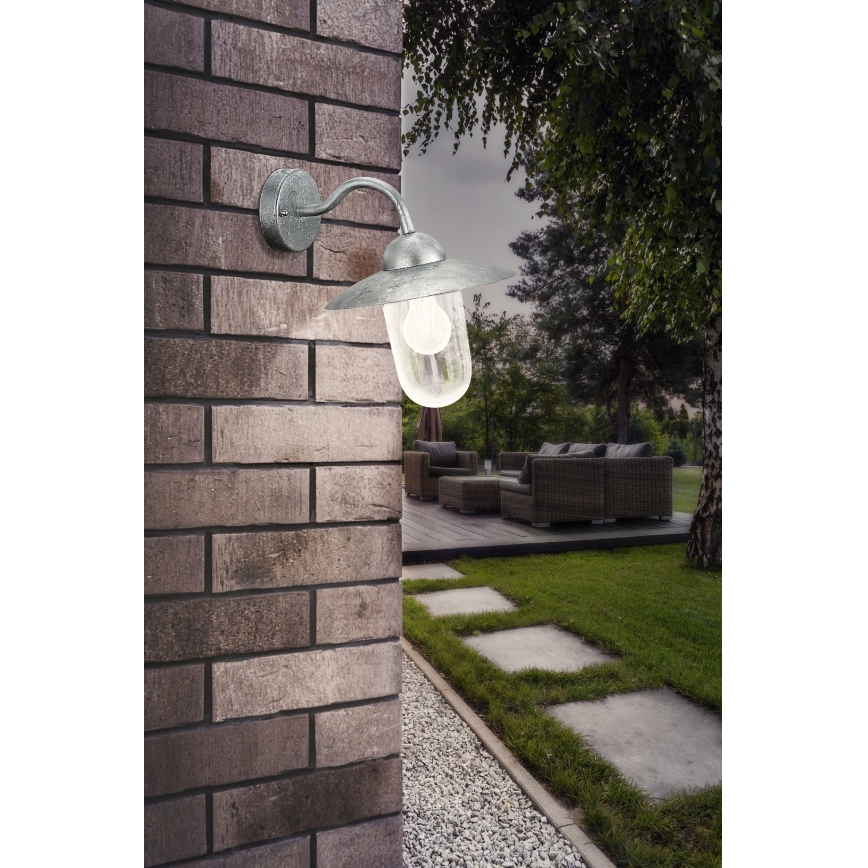 EGLO - Luz de parede de exterior aço galvanizado IP44