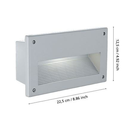 Eglo - Luz embutida de exterior 1xE14/60W/230V IP44