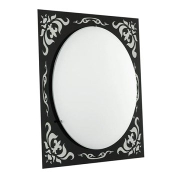 EGLO 89262 - Luz de teto parede SCALEA 1xE27/60W preto antigo / branco