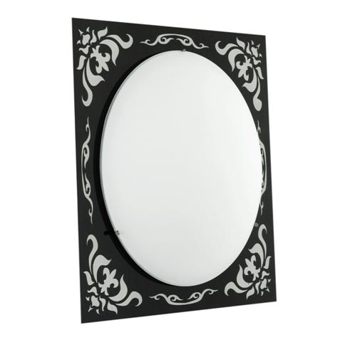 EGLO 89262 - Luz de teto parede SCALEA 1xE27/60W preto antigo / branco