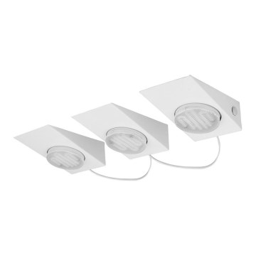 Eglo 89608 - CONJUNTO 3x Foco KOB 3xGX53/7W/230V