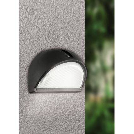EGLO - Luz de parede de exterior 1xE27/60W preto antigo IP44