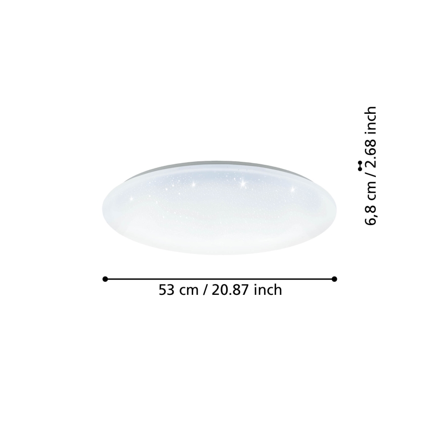 Eglo -  Iluminação de teto LED com regulação LED/44,8W/230V 2700-6500K ZigBee
