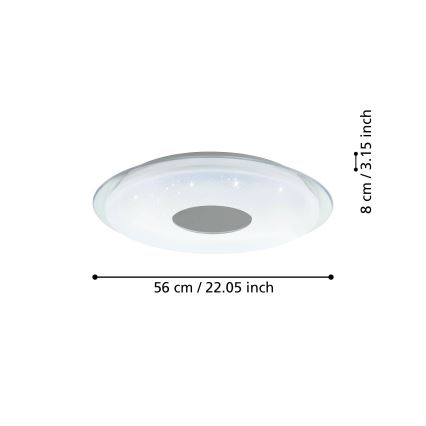 Eglo - Iluminação de teto LED com regulação  LED/44,8W/230V 2700-6500K ZigBee