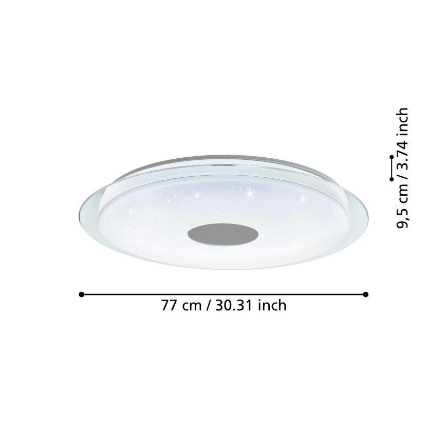 Eglo - Iluminação de teto LED com regulação LED/38,1W/230V 2700-6500K ZigBee