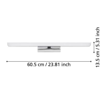 Eglo - Iluminação de espelho de casa de banho LED RGBW com regulação 15,6W/230V IP44 ZigBee
