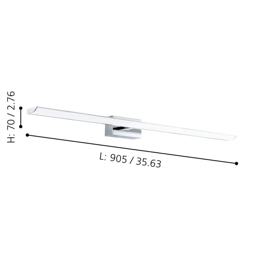 Eglo - Iluminação de espelho de casa de banho LED RGBW com regulação 21,5W/230V IP44 ZigBee