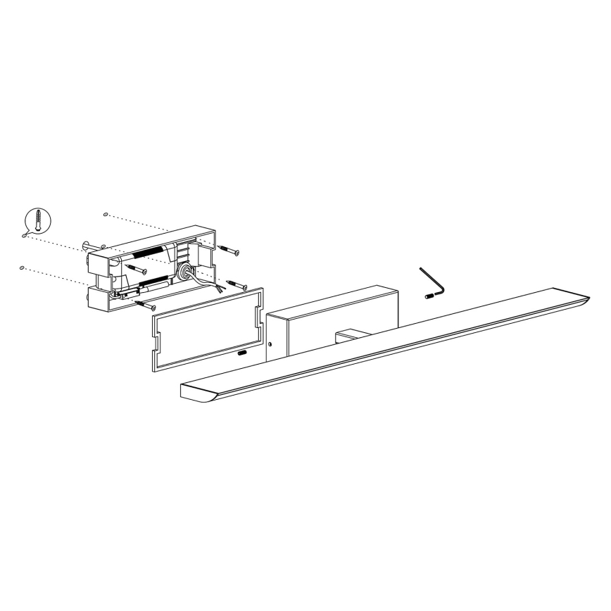Eglo - Iluminação de espelho de casa de banho LED RGBW com regulação 21,5W/230V IP44 ZigBee