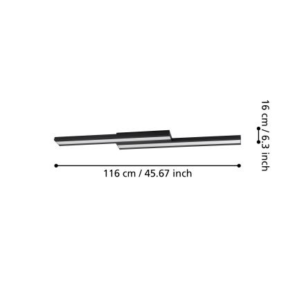 Eglo - Iluminação de teto LED RGBW com regulação LED/20,4W/230V ZigBee