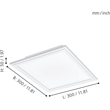 Eglo - Iluminação de teto LED com regulação LED/15,3W/230V branco ZigBee