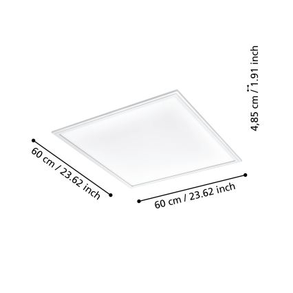 Eglo - Iluminação de teto LED com regulação LED/33W/230V branca ZigBee