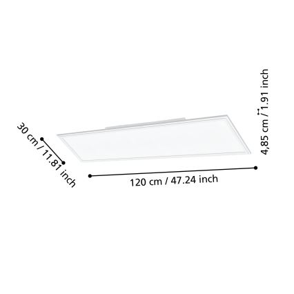 Eglo - Luminária de teto LED dimmerizável LED/33,5W/230V branca ZigBee