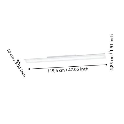 Eglo - Iluminação de teto LED com regulação LED/33,5W/230V 2700-6500K branca ZigBee