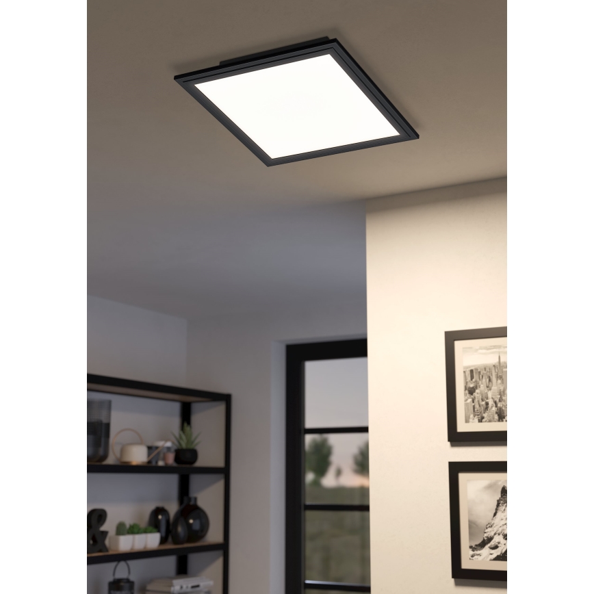 Eglo - Iluminação de teto LED com regulação LED/15,3W/230V 2700-6500K preta ZigBee