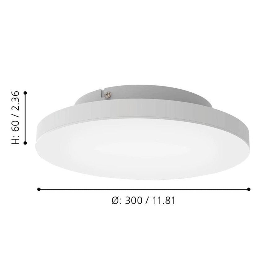 Eglo - Iluminação de teto LED RGBW com regulação LED/15,7W/230V ZigBee