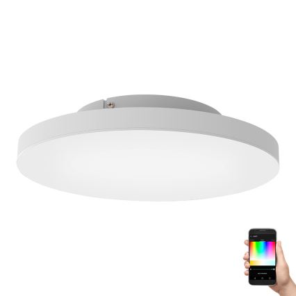 Eglo - Iluminação de teto LED RGBW com regulação LED/22,4W/230V ZigBee