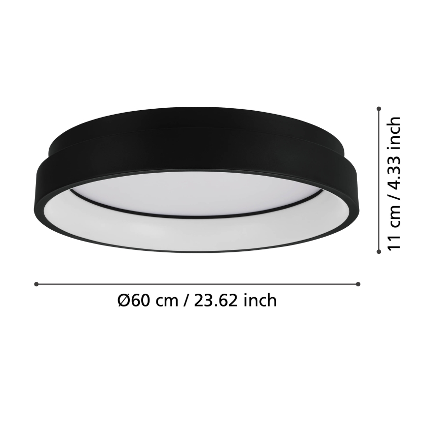 Eglo - Iluminação de teto LED RGBW com regulação LED/26W/230V ZigBee