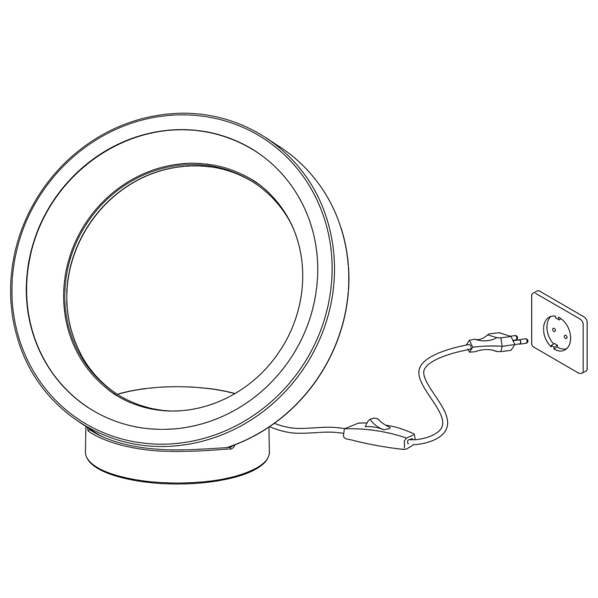Eglo - Candeeiro de mesa LED RGBW com regulação LED/16W/230V ZigBee