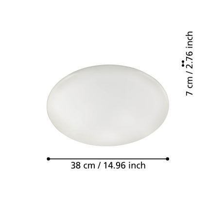 Eglo - Iluminação de teto LED com regulação LED/19,2W/230V ZigBee