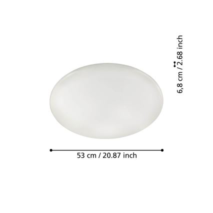 Eglo - Iluminação de teto LED com regulação  LED/44,8W/230V ZigBee