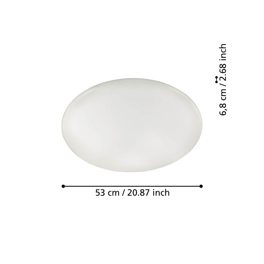 Eglo - Iluminação de teto LED com regulação  LED/44,8W/230V ZigBee