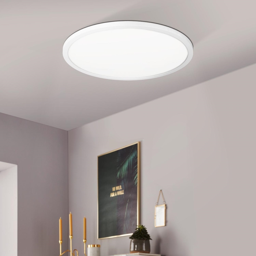 Eglo 900086 - Iluminação de teto LED RGBW com regulação ROVITO-Z LED/14,6W/230V 2700-6500K diâmetro 29,5 cm branco