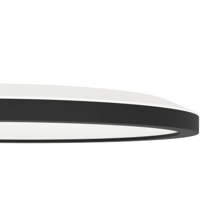 Eglo - Iluminação de teto LED RGBW com regulação LED/14,6W/230V preta ZigBee