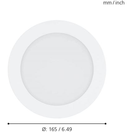 Eglo - Iluminação embutida de casa de banho LED com regulação LED/10,5W/230V IP44 ZigBee