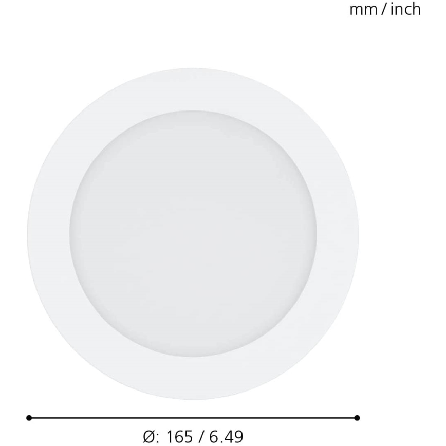 Eglo - Iluminação embutida de casa de banho LED com regulação LED/10,5W/230V IP44 ZigBee