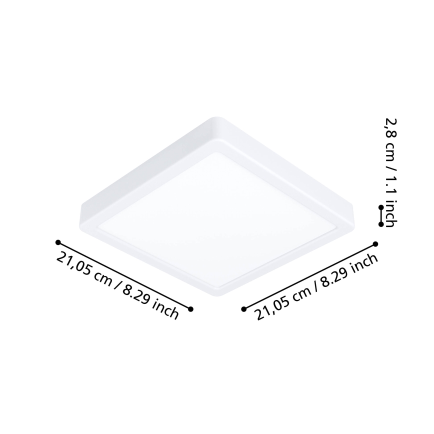 Eglo - Iluminação de teto de casa de banho LED com regulação LED/16,5W/230V 2700-6500K IP44 ZigBee