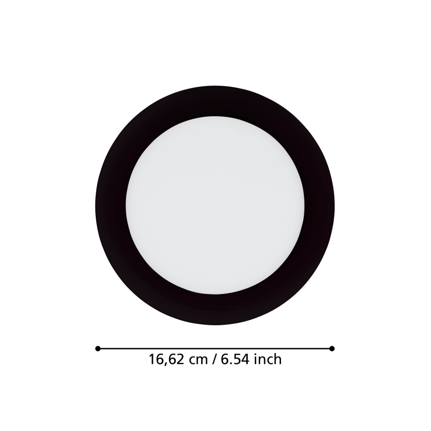Eglo 900107 - Iluminação embutida de casa de banho LED com regulação FUEVA-Z  LED/10,5W/230V 2700-6500K IP44 ZigBee