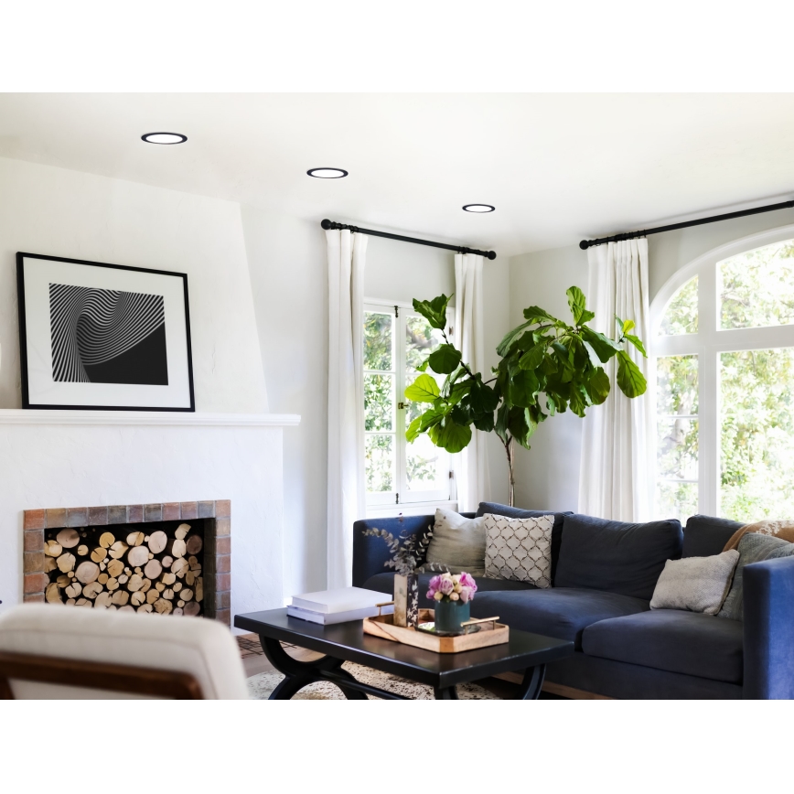 Eglo - Luminária de embutir para casa de banho LED regulável LED/10,5W/230V 2700-6500K IP44 ZigBee