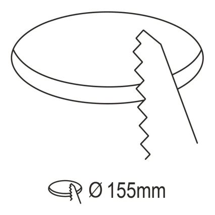 Eglo - Luminária de embutir para casa de banho LED regulável LED/10,5W/230V 2700-6500K IP44 ZigBee
