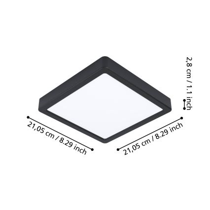 Eglo - Iluminação de teto de casa de banho LED com regulação LED/16,5W/230V IP44 ZigBee