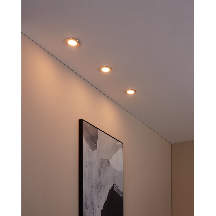 Eglo - ONJUNTO 3x Iluminação de casa de banho LED com regulação FUEVA-Z  LED/2,8W/230V IP44