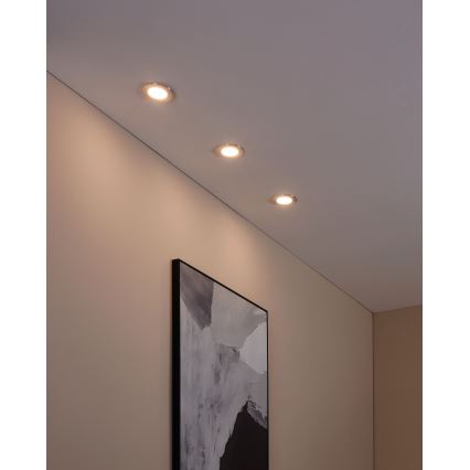 Eglo - ONJUNTO 3x Iluminação de casa de banho LED com regulação FUEVA-Z  LED/2,8W/230V IP44