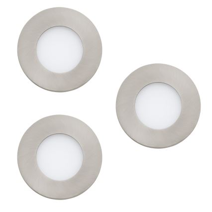 Eglo - ONJUNTO 3x Iluminação de casa de banho LED com regulação FUEVA-Z  LED/2,8W/230V IP44