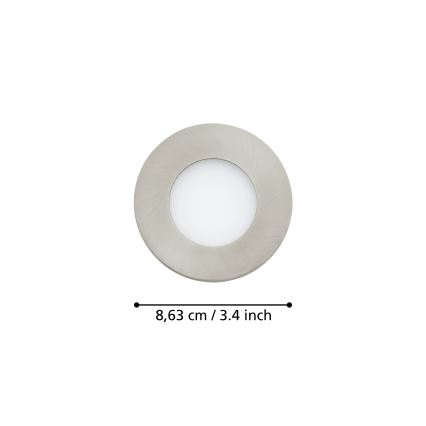 Eglo - ONJUNTO 3x Iluminação de casa de banho LED com regulação FUEVA-Z  LED/2,8W/230V IP44