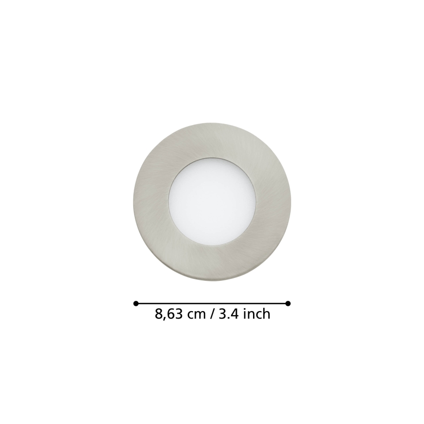 Eglo - ONJUNTO 3x Iluminação de casa de banho LED com regulação FUEVA-Z  LED/2,8W/230V IP44