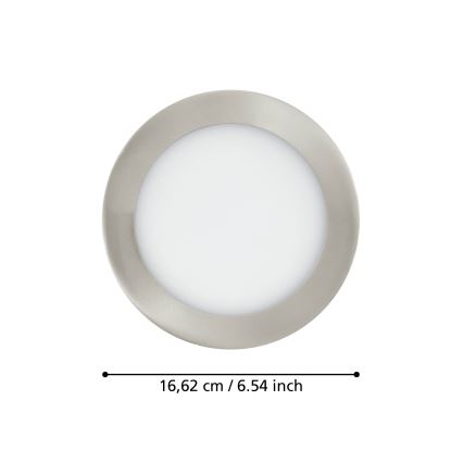 Eglo - Iluminação embutida de casa de banho LED com regulação LED/10,5W/230V IP44 ZigBee