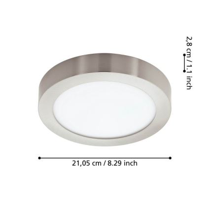 Eglo - Iluminação de teto de casa de banho LED com regulação LED/16,5W/230V IP44 ZigBee