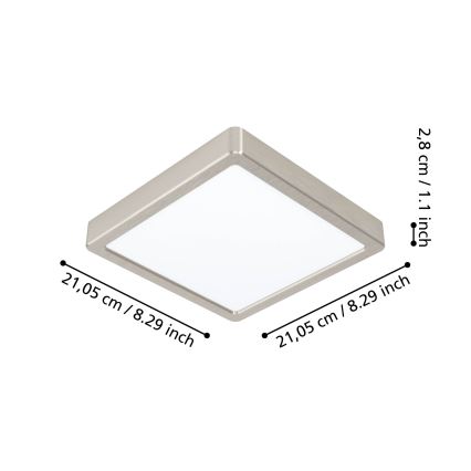 Eglo - Iluminação de casa de banho LED com regulação LED/16,5W/230V IP44 ZigBee