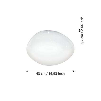 Eglo - Iluminação de teto LED RGBW com regulação LED/21,6W/230V ZigBee