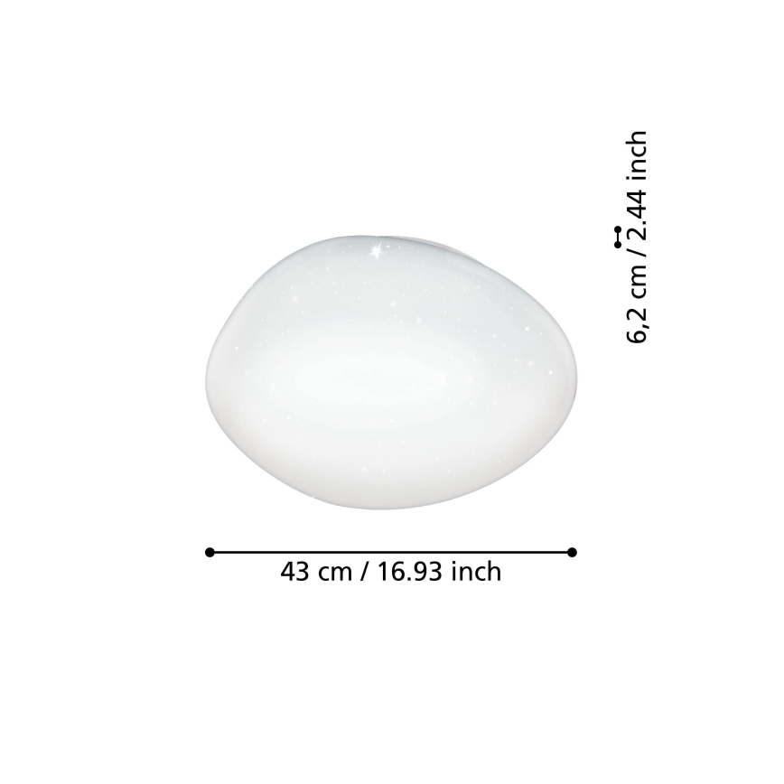 Eglo - Iluminação de teto LED RGBW com regulação LED/21,6W/230V ZigBee