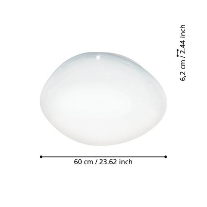 Eglo - Iluminação de teto LED RGBW com regulação LED/33W/230V ZigBee