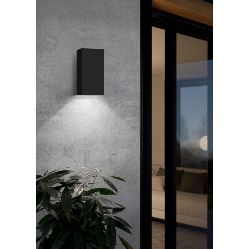 Eglo - Iluminação exterior LED RGB com regulação 2xGU10/5W/230V IP55 2700-6500K