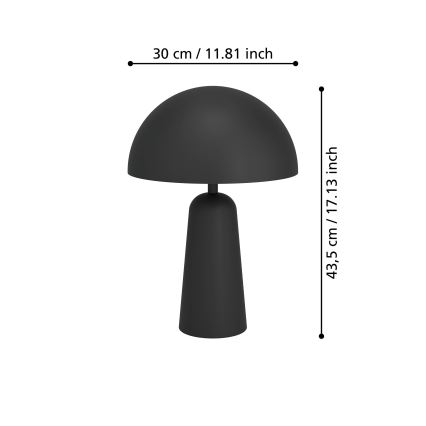 Eglo - Candeeiro de mesa 1xE27/40W/230V