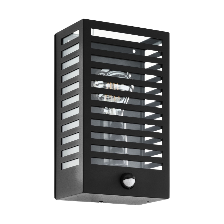 Eglo - Iluminação de parede exterior com sensor 1xE27/60W/230V IP44