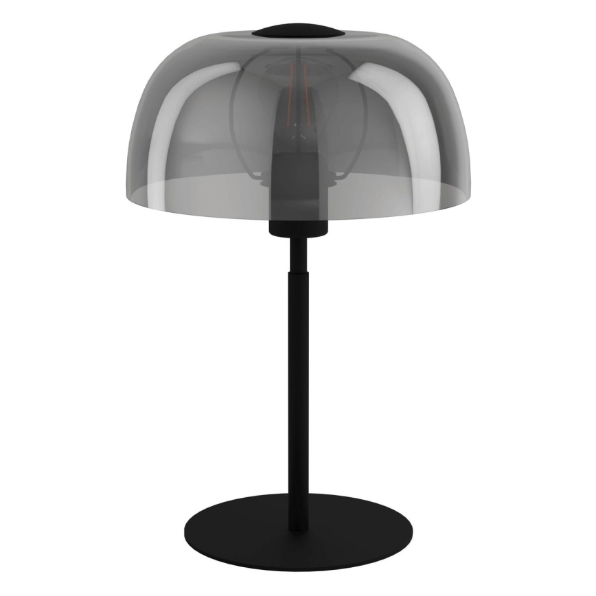 Eglo - Candeeiro de mesa 1xE27/40W/230V preto/cinzento